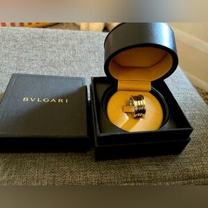 Bvlgari B. Zero1 Ring 4 Band in 18K White Gold Size 8